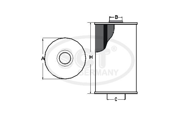 SCT GERMANY alyvos filtras SH 4031 P